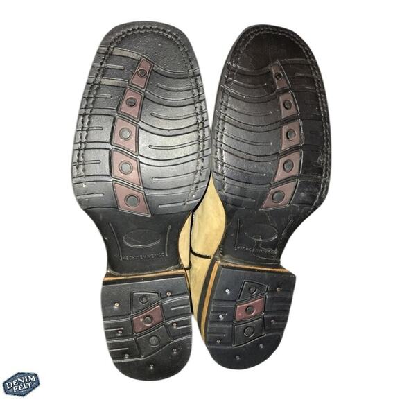 Old Corral Men’s Tan/Light Brown Suede Leather Top Cowboy Western Boots | NEW - Picture 12 of 14